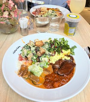 Vegan buffet  at ChouChou in Stockholm
