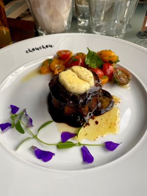 3D printed vegan filet mignon at ChouChou in Stockholm