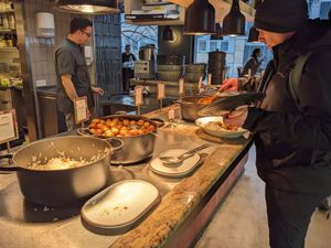 Some of the buffet at ChouChou in Stockholm