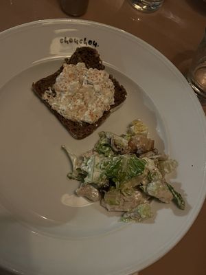 (From the buffet) Toast skagen & Caesar salad  at ChouChou in Stockholm