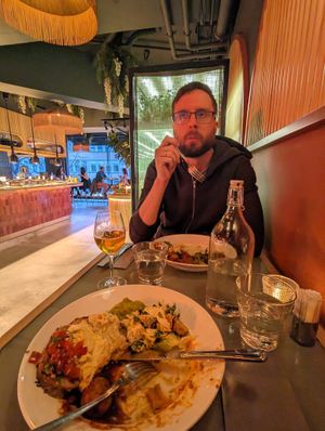 Halfway through the buffet dishes at ChouChou in Stockholm