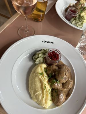 Vegan Meatballs  at ChouChou in Stockholm