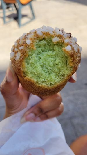 Sweet and fluffy zucchini muffin at Emilie and the Cool Kids in Nice