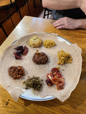   at Mama Ethiopian Cuisine in Seoul