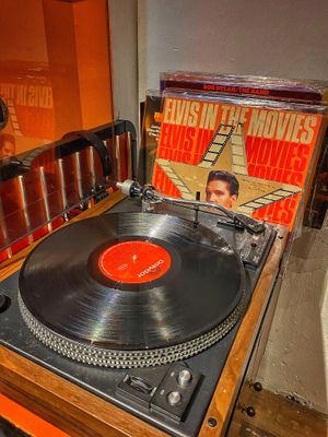 Elvis’s vinyl  at SUSU Vegan Mylk Bar Penang in Penang