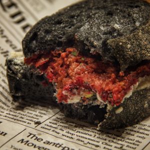 Vegan cream cheese made by cashew nuts at SUSU Vegan Mylk Bar Penang in Penang