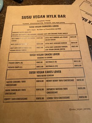   at SUSU Vegan Mylk Bar Penang in Penang