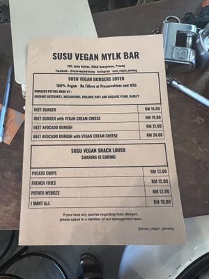   at SUSU Vegan Mylk Bar Penang in Penang