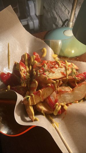 Side: potato wedges. Cooked to perfection   at SUSU Vegan Mylk Bar Penang in Penang