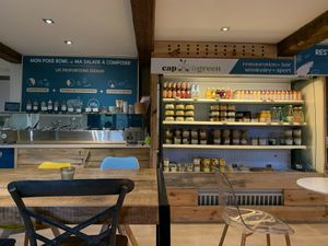 Interior of cafe  at Capogreen  in Villeneuve-dascq