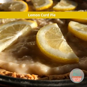 Lemon Curd Pie  at Blissful Belly Whole Food Co Bake Shop in Penticton