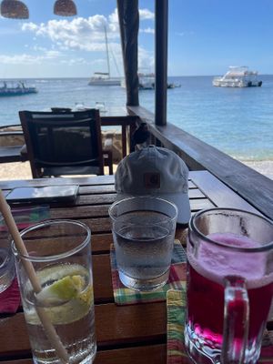 So friendly & confident at Trou Au Diable in Soufriere