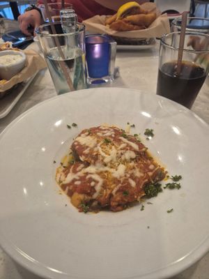Eggplant parmagiana at Lulu California Bistro in Palm Springs