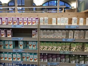 Plant milks.  at Trader Joe's - 59th St in New York City