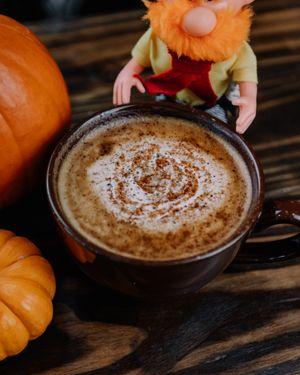 Seasonal latte  at Old Cuss Cafe in South Salt Lake