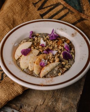 Chia bowl seasonally changes at Old Cuss Cafe in South Salt Lake
