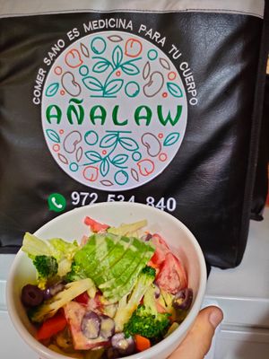 Rica ensalada de vegetales frescos. at Añalaw in Lima