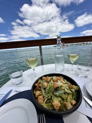 Vegan Cesar salad  at Lido Restaurant and Bayside Grill in Miami Beach