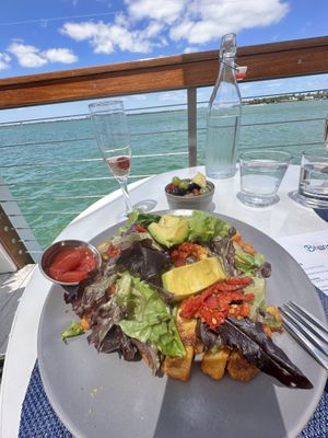 just egg + quinoa frittata   at Lido Restaurant and Bayside Grill in Miami Beach