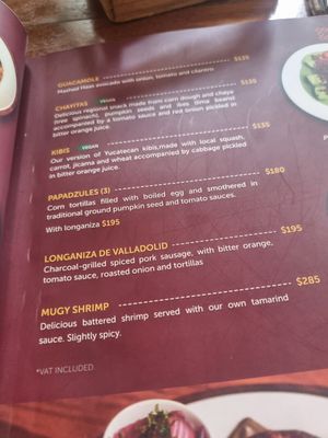 Vegan entrees at MUGY in Merida