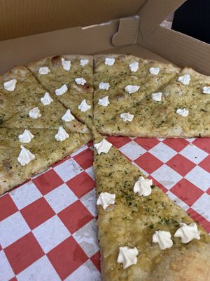 White Pizza with Garlic  at Paranormal Pizza in Bethlehem