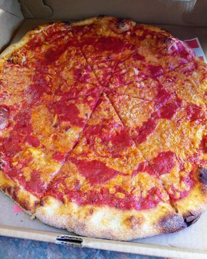 Mulder, normal pie at Paranormal Pizza in Bethlehem