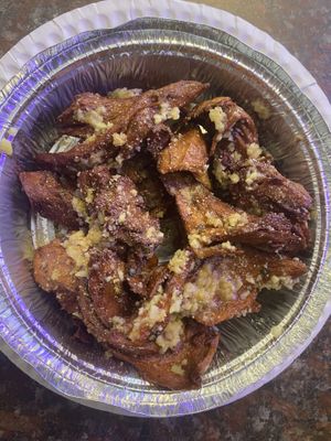 Garlic parm seitan wings   at Paranormal Pizza in Bethlehem