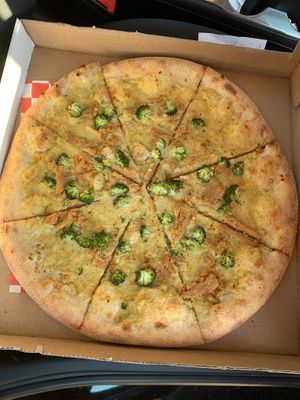 A little white pizza  at Paranormal Pizza in Bethlehem