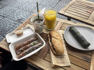 Lunch  at Bon's Vegan Bistro in Ho Chi Minh City