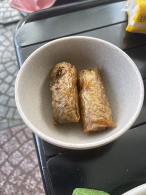 Spring rolls   at Bon's Vegan Bistro in Ho Chi Minh City