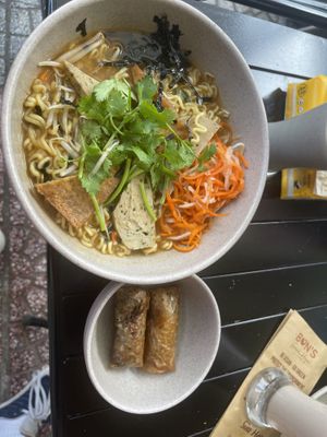 Noodle soup   at Bon's Vegan Bistro in Ho Chi Minh City