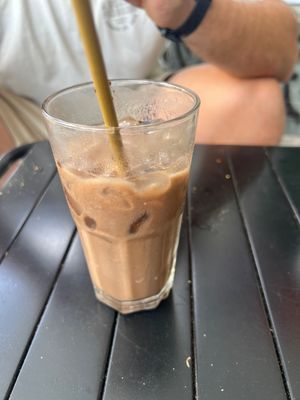 cashew milk with cocoa  at Bon's Vegan Bistro in Ho Chi Minh City