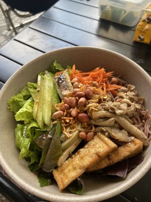 Brown rice mixed bowl  at Bon's Vegan Bistro in Ho Chi Minh City