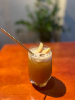 Handmade kombucha. Yummy at Bon's Vegan Bistro in Ho Chi Minh City