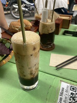 Milk coffee  at Bon's Vegan Bistro in Ho Chi Minh City