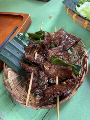Soy protein fake meatt  at Bon's Vegan Bistro in Ho Chi Minh City