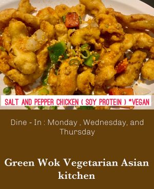  at Green Wok Asian Vegan Kitchen in Providence