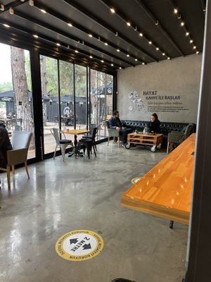 Indoor 1st floor seating  at Coffeetainer in Antalya