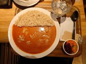 Butter chicken curry (good spices but not much actual "chicken" in it) at 2foods - Ginza Loft in Tokyo