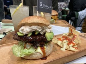 Teriyaki burger  at 2foods - Ginza Loft in Tokyo