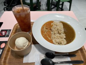 Curry (both original and ‘just like butter chicken’), and an ice cream.  at 2foods - Ginza Loft in Tokyo