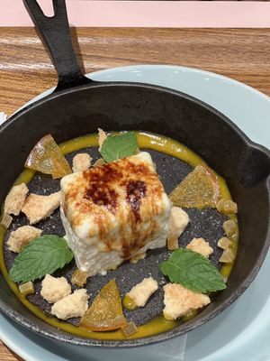 Brulee cheesecake had a candy top to crack, not too rich!   at 2foods - Ginza Loft in Tokyo