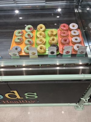 the donuts that were left 1 hours before closing (many choices)  at 2foods - Ginza Loft in Tokyo