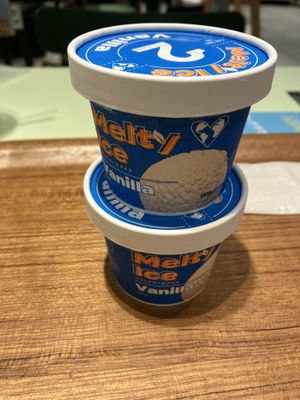 vegan ice cream (was ok)  at 2foods - Ginza Loft in Tokyo