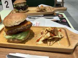 one of the burger   at 2foods - Ginza Loft in Tokyo