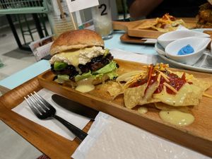 Teriyaki Avocado burger  at 2foods - Ginza Loft in Tokyo