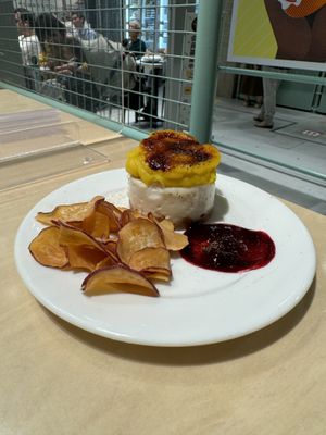 Creamy Sweet Potato Brulee Cheesecake.  at 2foods - Ginza Loft in Tokyo