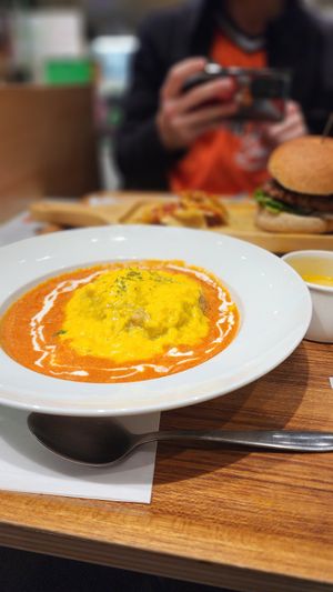 A special omurice on the Christmas menu at 2foods - Ginza Loft in Tokyo