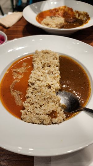 2 types of curry with rice at 2foods - Ginza Loft in Tokyo