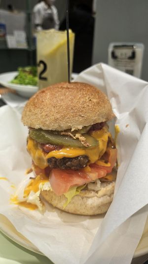 spicy cheese burger  at 2foods - Ginza Loft in Tokyo